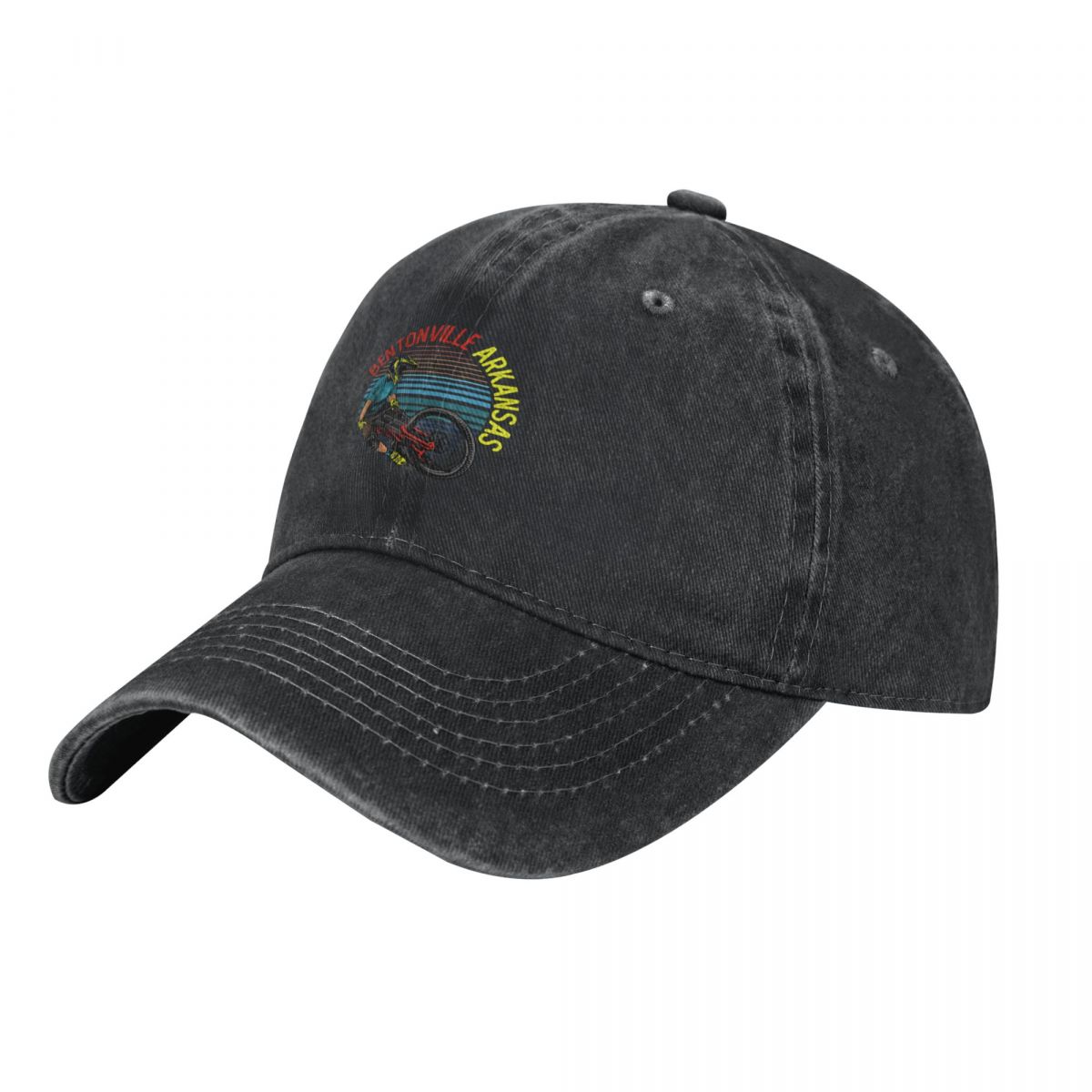 Mountain Biking Bentonville - Gorra de béisbol Vintage Retro Bentonville