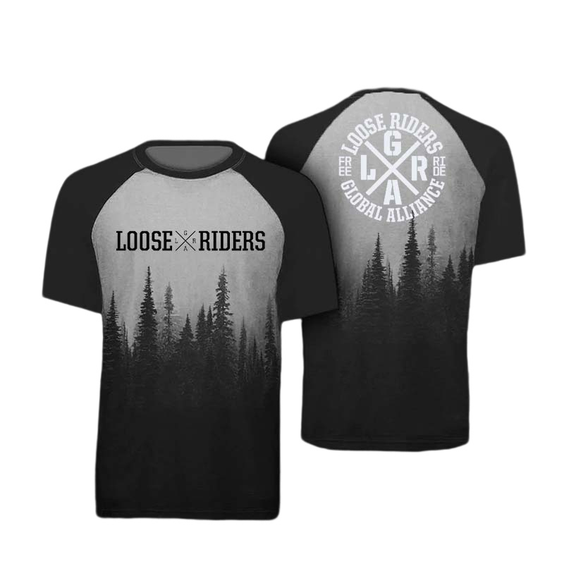 Mountain Biking Shirts - Camiseta holgada de manga corta para