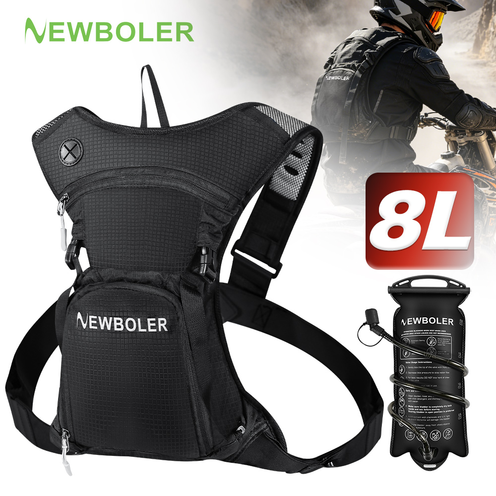 Mountain Biking Rucksack - NEWBOLER Mochila de Hidratación para Motociclismo