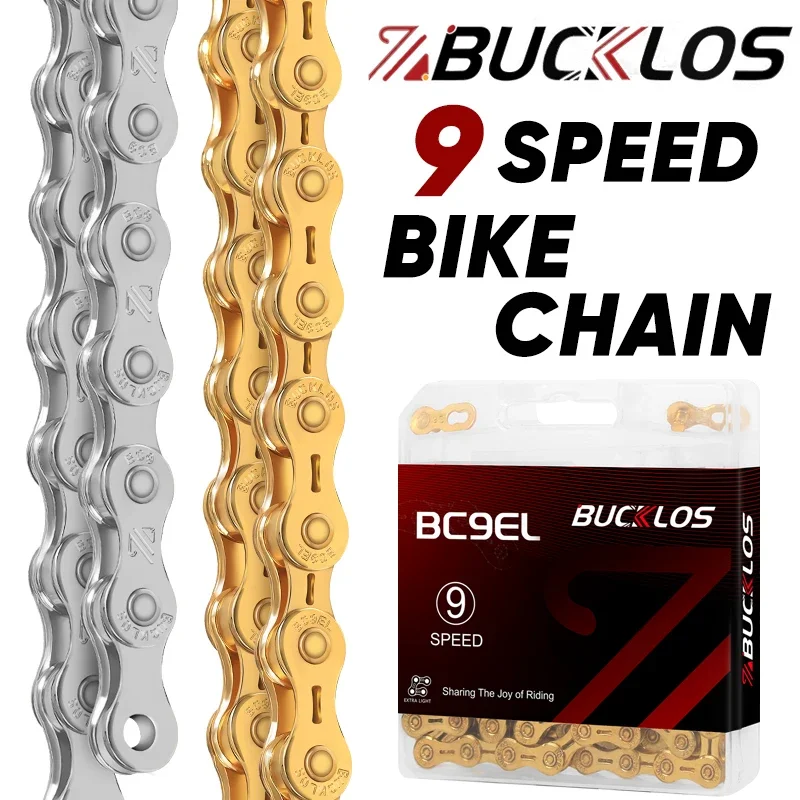 Mountain Biking Bc - Cadena de Bicicleta de 9 Velocidades,