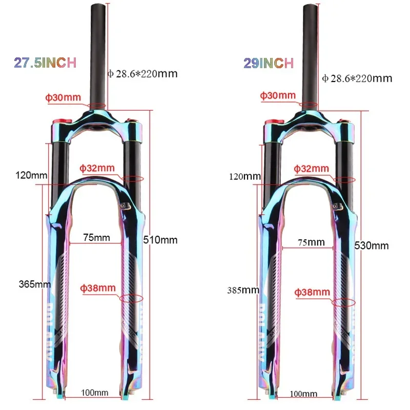 Rainbow 27,5/ 29er suspensión  - Mtb Fork Air reseña y precio