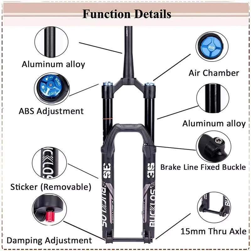 Horquilla de Suspensión Neumát - Mtb Fork Air reseña y precio