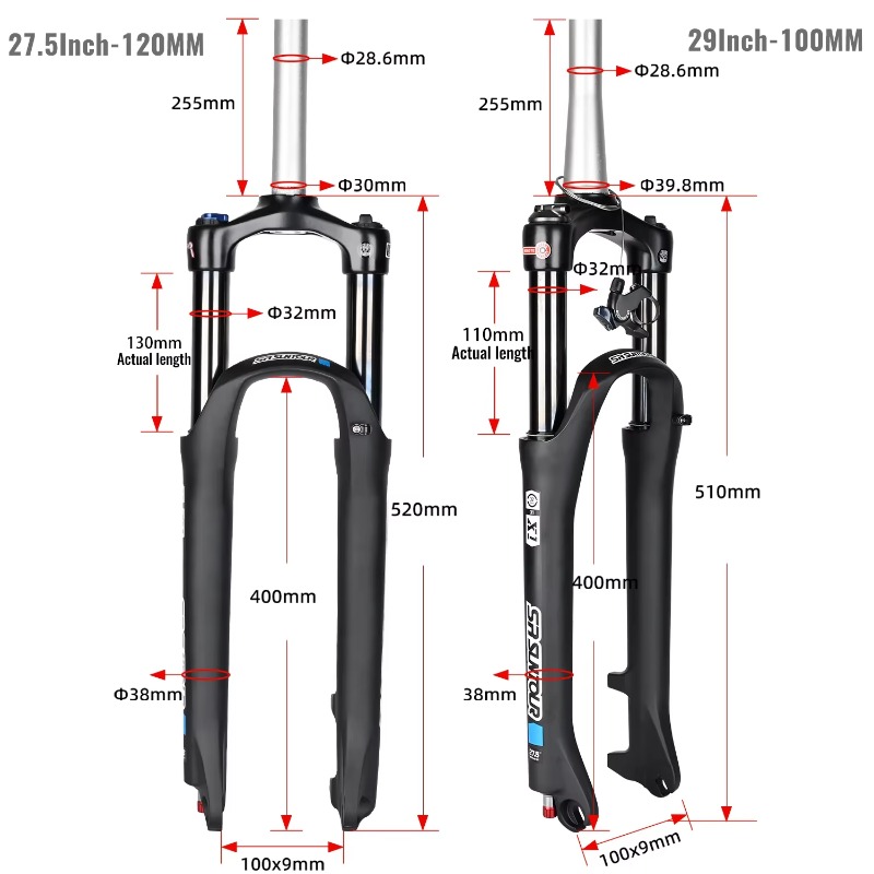 Horquilla de Suspensión Neumát - Mtb Fork Air reseña y precio