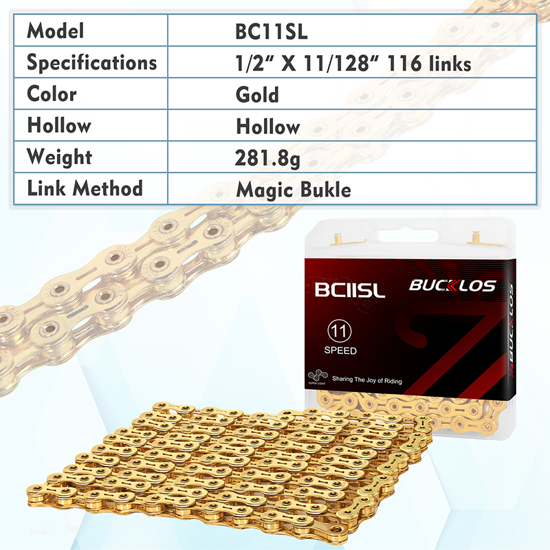 BUCKLOS-cadena ultraligera par - Mountain Biking Bc reseña y precio