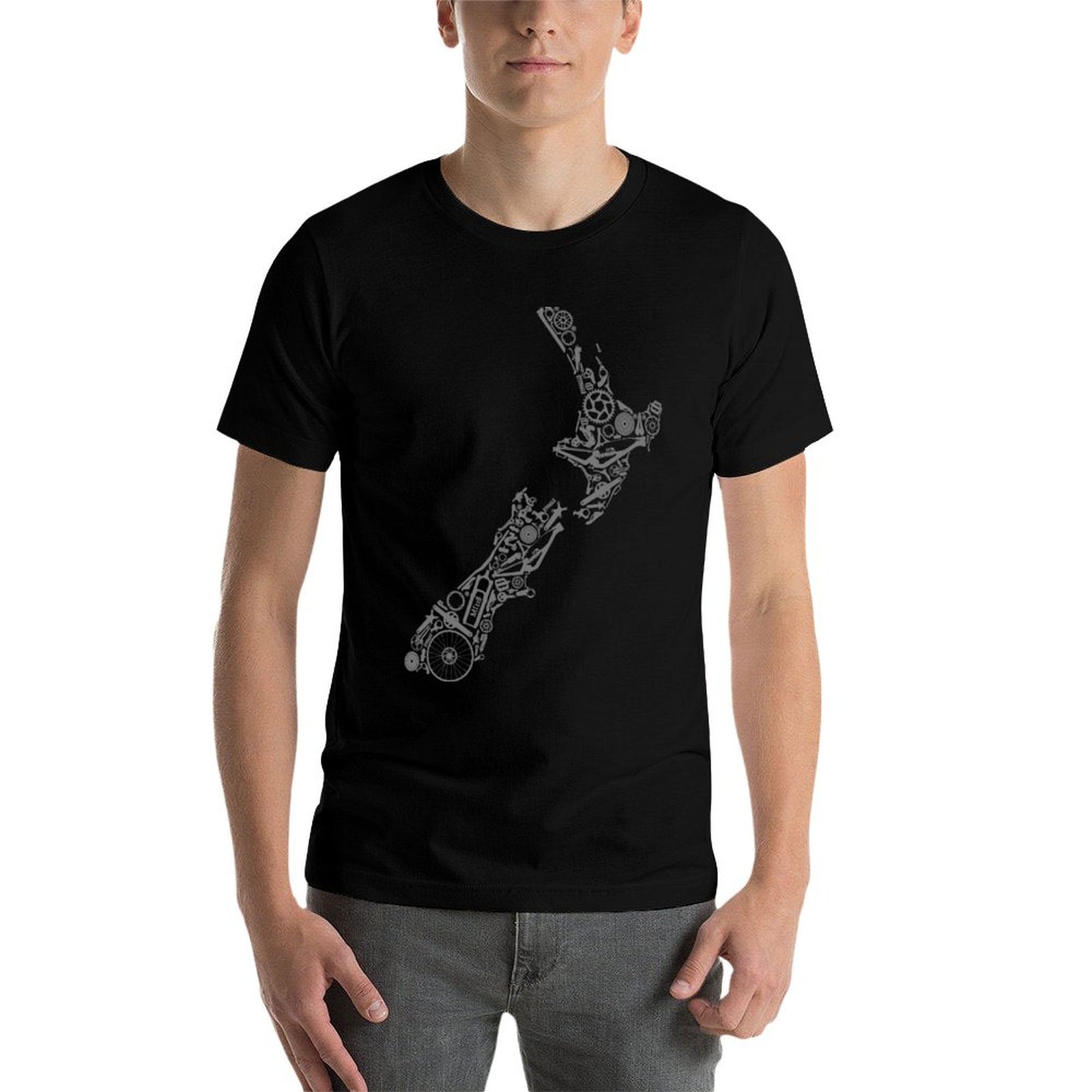 NUEVA ZELANDIA - Camiseta gris - Mountain Biking New Zealand reseña y precio