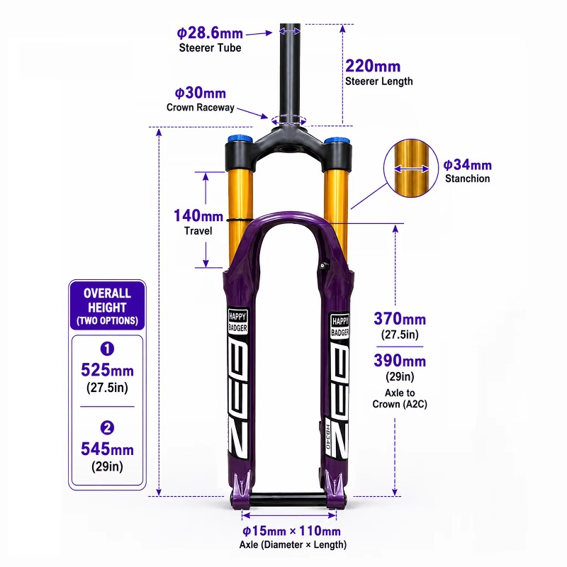 Horquilla de Suspensión Neumát - Mtb Fork Air reseña y precio
