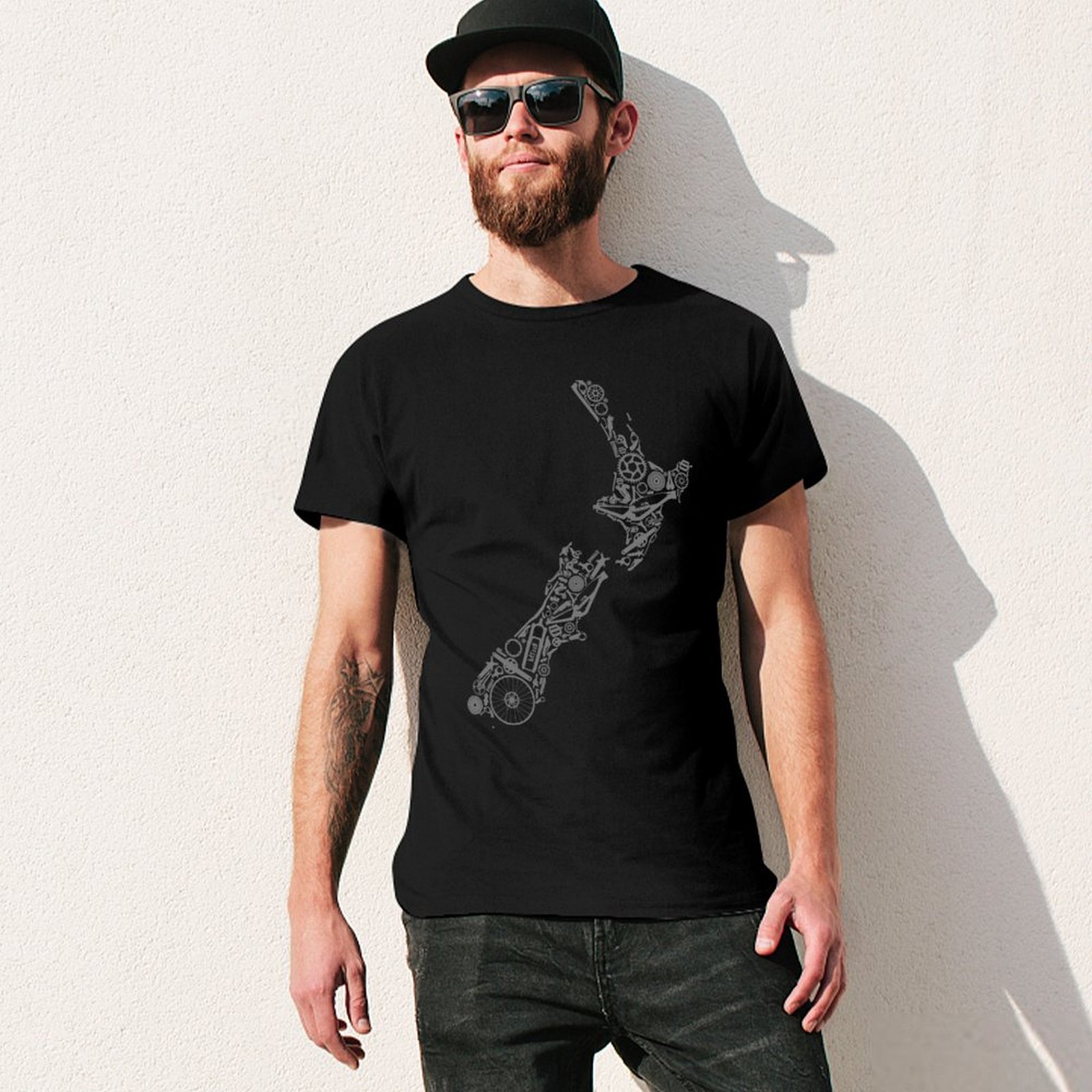 NUEVA ZELANDA - Camiseta gris  - Mountain Biking New Zealand reseña y precio