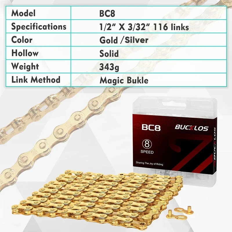 BUCKLOS-Cadena de bicicleta de - Mountain Biking Bc reseña y precio