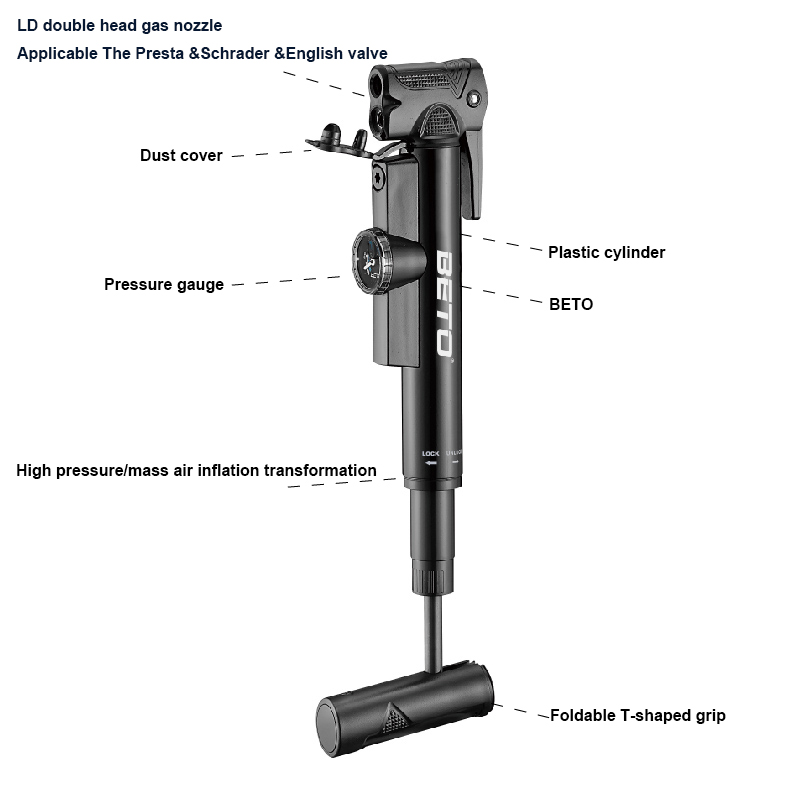 BETO-Mini bomba de mano para b - Mtb Fork Air reseña y precio