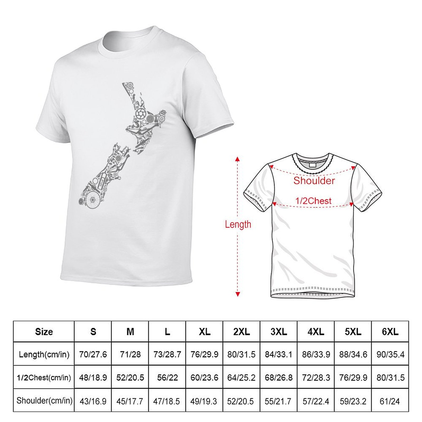 NUEVA ZELANDIA - Camiseta gris - Mountain Biking New Zealand reseña y precio