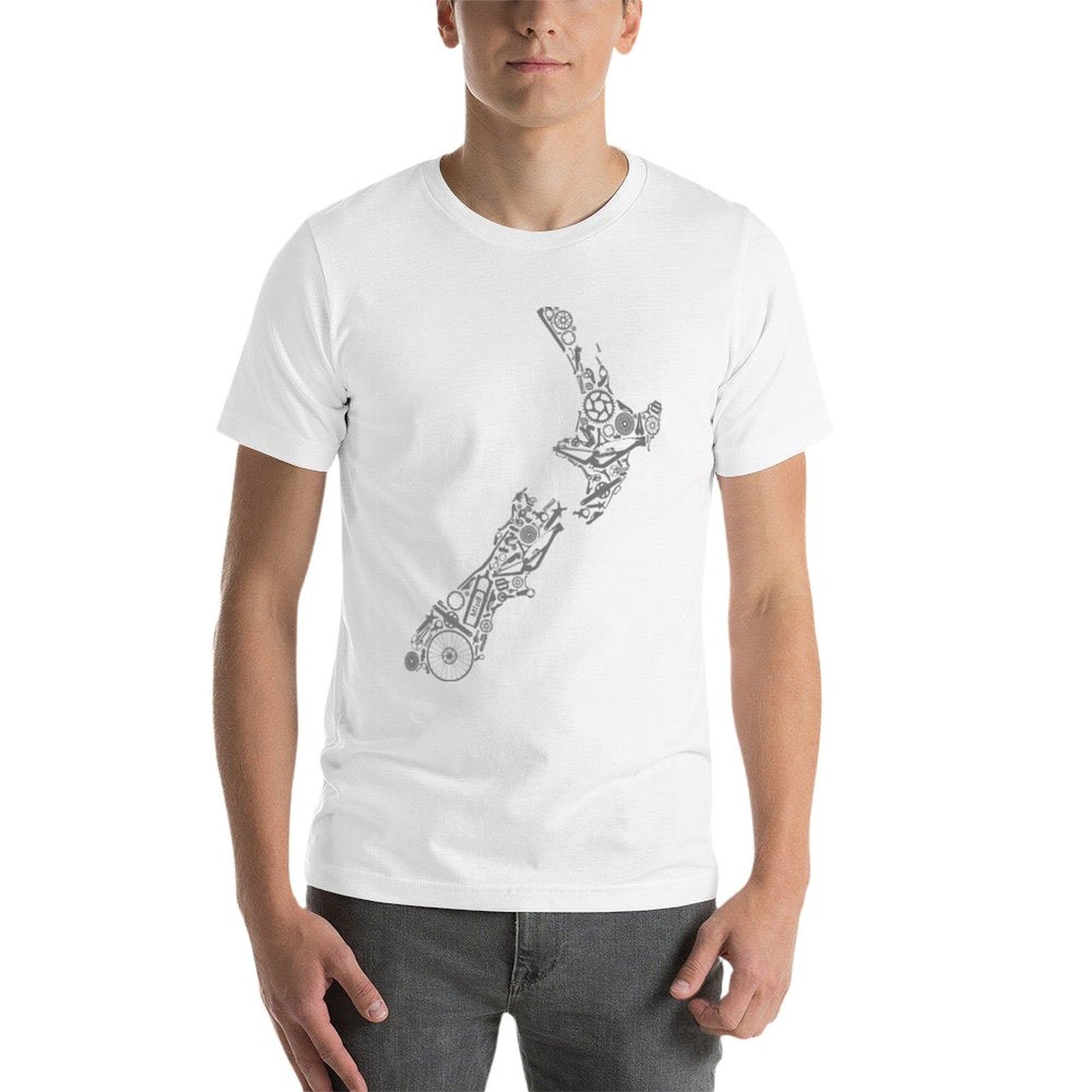 NUEVA ZELANDIA - Camiseta gris - Mountain Biking New Zealand reseña y precio